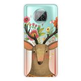 Gumený kryt PAINTED na Xiaomi Mi 10T Lite - Flower Deer