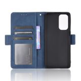 Peňaženkové kožené puzdro SKIN na Oppo Reno 5 5G - Modrá