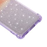 Gumený Glitter kryt POWDER na Samsung Galaxy S21 Plus 5G - Modrozelená