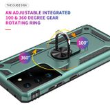 Kryt Magnetic Holder Armor na Samsung Galaxy S21 Ultra 5G - Zelená
