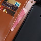 Peňaženkové kožené puzdro na Motorola Moto E7 Power - Čierna