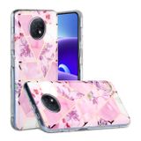 Gumený kryt PLATING na Xiaomi Redmi Note 9T - Purple Flowers Color Matching