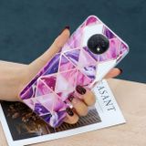 Gumený kryt PLATING na Xiaomi Redmi Note 9T - Rose Red Purple Color Matching