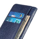 Peňaženkové kožené puzdro MAGNETIC na Oppo Reno 5 Z - Modrá