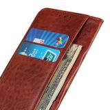 Peňaženkové kožené puzdro MAGNETIC na Oppo Reno 5 Z - Hnedá