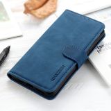 Peňaženkové kožené puzdro KHAZNEH na Samsung Galaxy S21 FE - Modrá