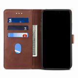 Peňaženkové kožené puzdro GUSSIM na Samsung Galaxy S21 FE - Hnedá
