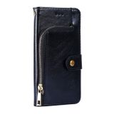 Peňaženkové kožené puzdro Zipper Bag na Moto G10/G20/G30 - Čierna