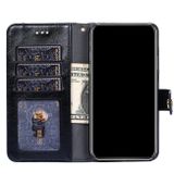 Peňaženkové kožené puzdro ZIPPER na Samsung Galaxy A22 5G - Čierna
