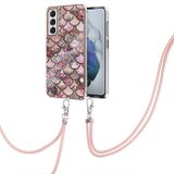 Akrylový kryt 2v1 na Samsung Galaxy S21 FE - Pink Scales