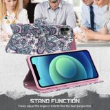 Peňaženkové 3D puzdro PAINTING na iPhone 13 Pro Max - Swirl Pattern