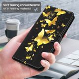 Peňaženkové 3D puzdro na Moto G10/G20/G30 - Zlaté Motýle
