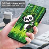 Peňaženkové 3D puzdro na Moto G10/G20/G30 - Panda a Bambus