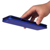 Peňaženkové kožené puzdro Carbon Fiber na Motorola Edge 20 Pro - Modrá