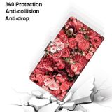 Peňaženkové 3D puzdro DRAWING na Huawei P50 Pro - Pink Rose Garden