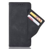 Peňaženkové kožené puzdro Calf Pattern na Motorola Edge 20 - Čierna