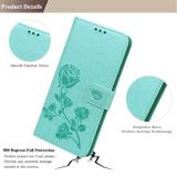 Peňaženkové kožené puzdro ROSE na iPhone 13 Pro - Zelená
