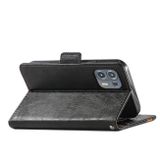 Peňaženkové kožené puzdro Business na Motorola Edge 20 Lite - Čierna