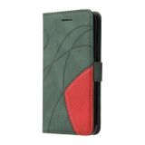 Peňaženkové kožené puzdro DUAL-COLOR na Xiaomi Mi 11T / 11T Pro – Zelená