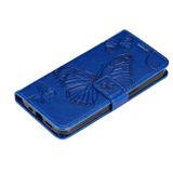 Peňaženkové kožené puzdro PRINTING na Xiaomi Mi 11T / 11T Pro – Modrá