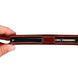 Peňaženkové kožené puzdro OSTRICH na Xiaomi Mi 11T / 11T Pro – Hnedá