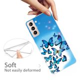 Gumený kryt PAINTED na Samsung Galaxy S22 5G - Blue Butterfly