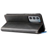 Peňaženkové kožené puzdro Horizontal na Motorola Edge 20 - Modrá