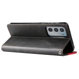 Peňaženkové kožené puzdro Horizontal na Motorola Edge 20 - Červená