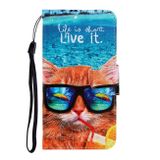 Peňaženkové 3D puzdro DRAWING na iPhone 13 Pro - Underwater Cat