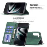 Peňaženkové kožené puzdro MAGNETIC na Samsung Galaxy S22 Plus 5G - Zelená