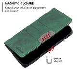 Peňaženkové kožené puzdro MAGNETIC na Samsung Galaxy S22 Plus 5G - Zelená