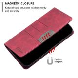 Peňaženkové kožené puzdro MAGNETIC na Samsung Galaxy S22 Ultra 5G - Červená