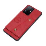 Gumený kryt BUCKLE na Xiaomi Mi 11T / 11T Pro - Červená