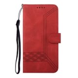 Peňaženkové kožené puzdro Cubic na Motorola Edge 20 Pro - Červená