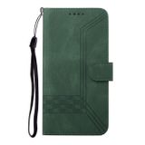 Peňaženkové kožené puzdro CUBIC na iPhone 13 Mini - Zelená