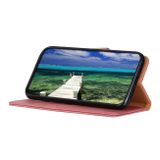 Peňaženkové kožené puzdro KHAZNEH Cowhide Texture na Samsung Galaxy A13 - Ružová