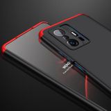 Gumený kryt GKK na Xiaomi Mi 11T / 11T Pro - Čierno červená