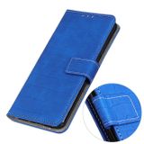 Peňaženkové kožené puzdro Crocodile na Xiaomi 12 Pro - Modrá
