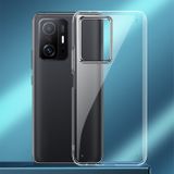 Gumený kryt WLONS na Xiaomi Mi 11T / 11T Pro - Priesvitná čierna