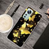 Gumený kryt na Xiaomi 12 Pro - Gold Butterfly