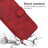 Peňaženkové kožené puzdro BUCKLE na Honor X8 4G – Červená