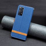 Peňaženkové Denim puzdro na Xiaomi Redmi Note 11 Pro - Modrá