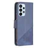 Peňaženkové kožené puzdro CROCODILE na Samsung Galaxy A23 5G - Modrá