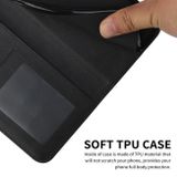 Peňaženkové kožené puzdro Calf Texture na Motorola Edge 20 Pro - Čierna