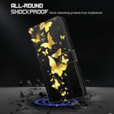 Peňaženkové 3D puzdro PATTERN na Samsung Galaxy A23 5G - Zlatý motýľ