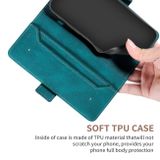 Peňaženkové kožené puzdro STITCHING na Xiaomi Mi 11T / 11T Pro – Tmavozelená