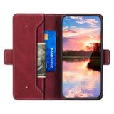 Peňaženkové kožené puzdro MAGNETIC na Samsung Galaxy A33 5G - Červená