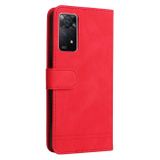 Peňaženkové kožené puzdro TREE na Xiaomi Redmi Note 11 Pro - Červená