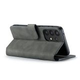 Peňaženkové kožené puzdro DG.MING na Samsung Galaxy A33 5G - Šedá