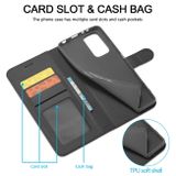 Peňaženkové kožené puzdro LC.IMEKEE na Xiaomi 12 Pro - Čierna